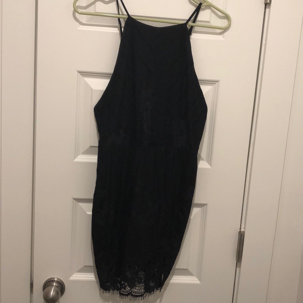American Threads Black Lace Dress